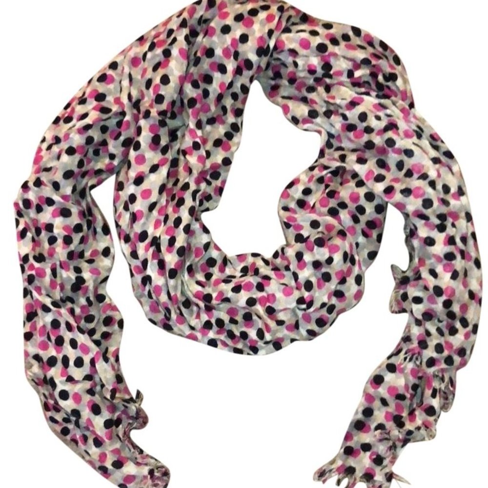 Kate Spade Multicolor Paint Dot Scarf/W